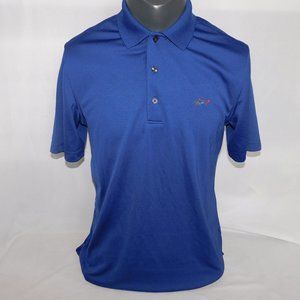 Greg Norman Play Dry Navy Blue Golf Polo Shirt Mens S